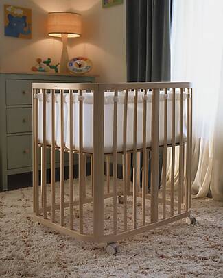 Stokke Inner Mesh Liner for Nighti Mini Crib - White - Breathable 3D Mesh Bed Sheets and Pillow Cases