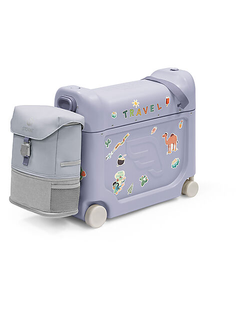 Stokke Jet Kids BedBox Ride-On Suitcase - Artic Blue Travel Bags