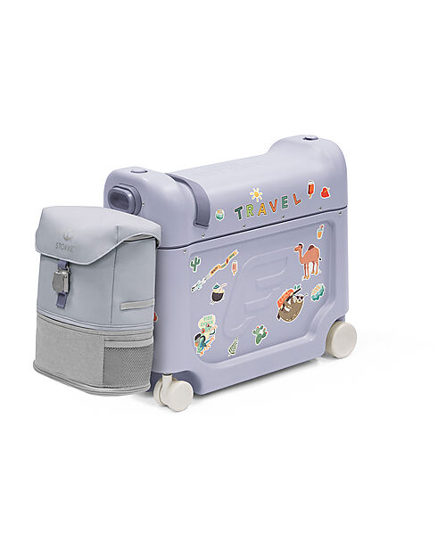 Stokke Jet Kids BedBox Ride-On Suitcase - Artic Blue Travel Bags
