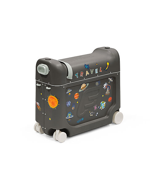 Stokke Jet Kids BedBox Ride-On Suitcase - Midnight Grey Travel Bags