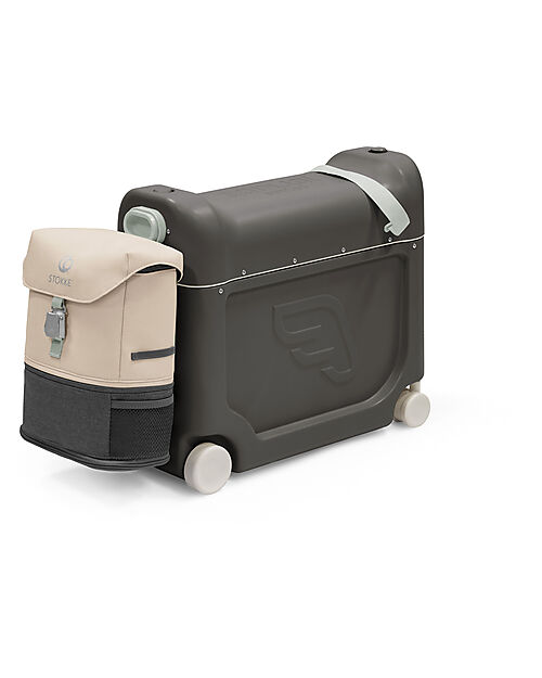 Stokke Jet Kids BedBox Ride-On Suitcase - Midnight Grey Travel Bags
