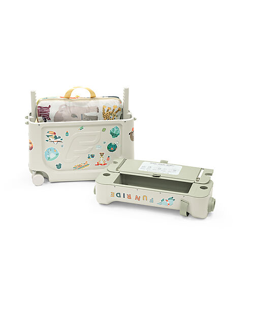 Stokke Jet Kids Ride-on Suitcase BedBox - Sea Green Travel Bags