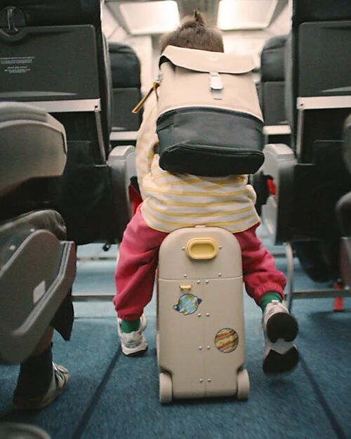 Stokke JetKids Ride-On Suitcase + Expandable Backpack Travel Set - Midnight Grey Travel Bags