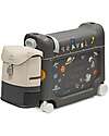 Stokke JetKids Ride-On Suitcase + Expandable Backpack Travel Set - Midnight Grey Travel Bags