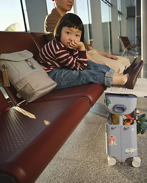 Stokke JetKids Travel Set Ride-On Suitcase + Expandable Backpack - Artic Blue Travel Bags