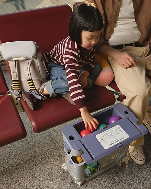 Stokke JetKids Travel Set Ride-On Suitcase + Expandable Backpack - Artic Blue Travel Bags