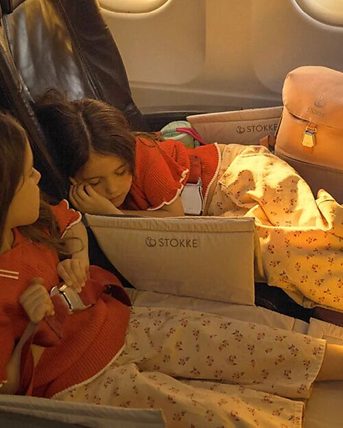 Stokke JetKids Travel Set Ride-On Suitcase + Expandable Backpack - Coral Pink Travel Bags