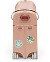 Stokke JetKids Travel Set Ride-On Suitcase + Expandable Backpack - Coral Pink Travel Bags