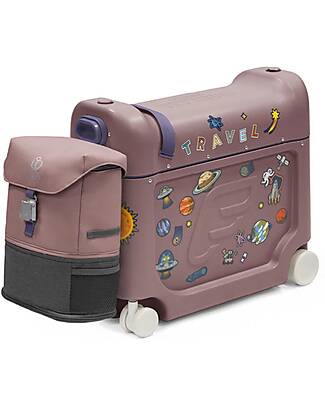 Stokke JetKids Travel Set Ride-On Suitcase + Expandable Backpack - Hazy Lilac Travel Bags