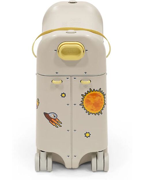 Stokke JetKids Travel Set Ride-on Suitcase + Expandable Backpack - Moonglow White Travel Bags