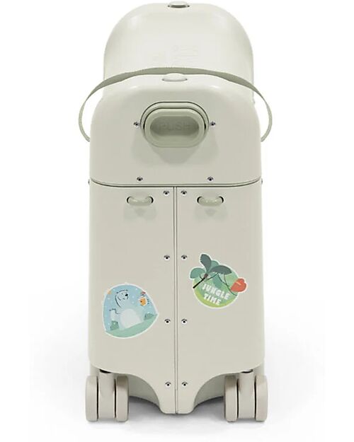 Stokke JetKids Travel Set Ride-on Suitcase + Expandable Backpack - Moonglow White Travel Bags