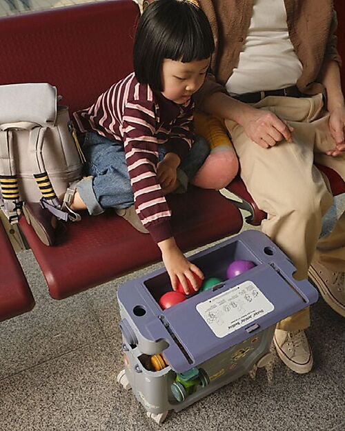 Stokke JetKids Travel Set Ride-on Suitcase + Expandable Backpack - Sea Green Travel Bags