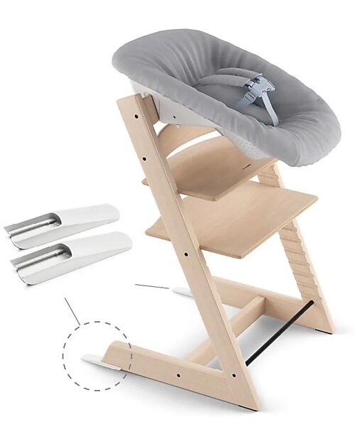Stokke Newborn Set for Tripp Trapp High Chair- Grey - with Toy Hanger Accessories for High Chairs