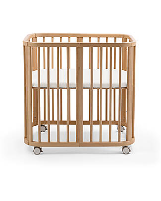 Stokke Nighti Mini Evolutive Crib - Natural - Beech Wood Cots and Cotbeds