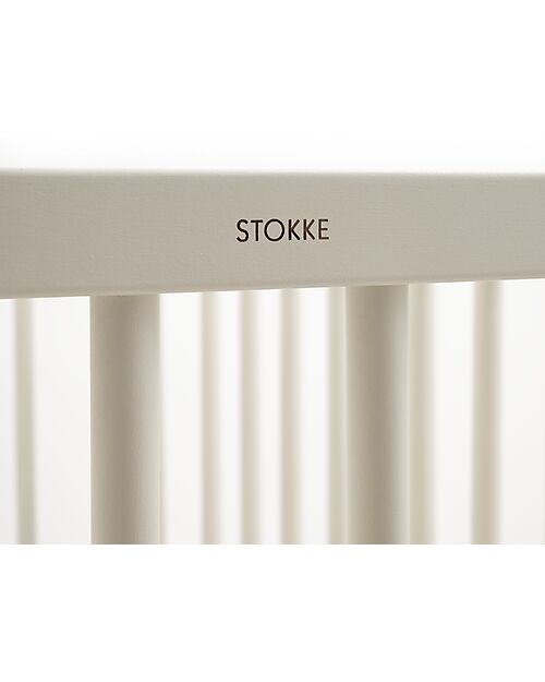 Stokke Nighti Mini Evolutive Crib - Vanilla White - Beech Wood Cots and Cotbeds
