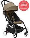 Stokke Offer YOYO3 Stroller Black Frame and Toffee Seat - Raincover Included Lights Strollers