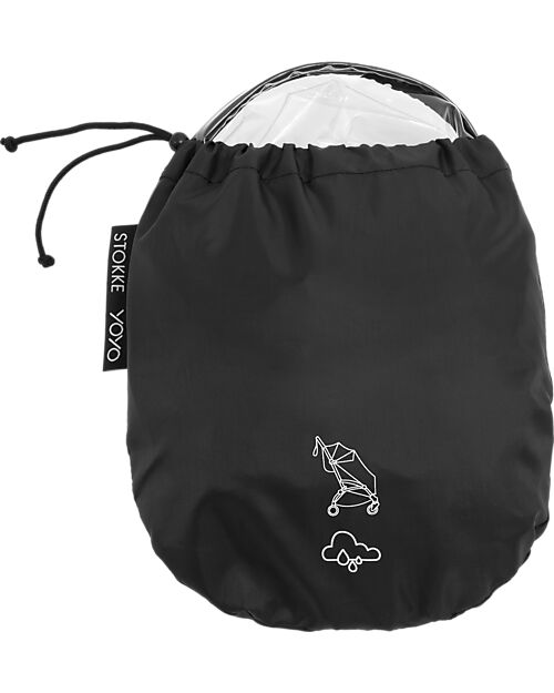 Stokke Rain Cover for Seat 6+ YOYO5 Stroller - Black Accessories
