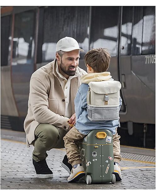 Stokke Ride On Suitcase - JetKids BedBox - Golden Olive Travel Bags