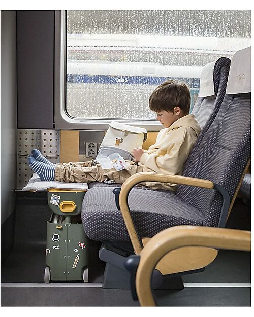 Stokke Ride On Suitcase - JetKids BedBox - Golden Olive Travel Bags