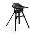 Stokke Seggiolone Clikk - Midnight Black - da 6 Mesi a 3 Anni - Legno Massiccio High Chairs