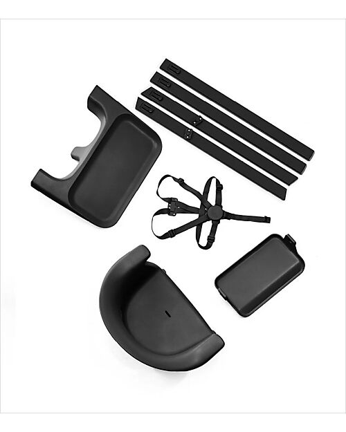 Stokke Seggiolone Clikk - Midnight Black - da 6 Mesi a 3 Anni - Legno Massiccio High Chairs