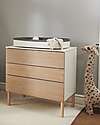 Stokke  Sleepi Chest of Drawers - with Drawers + Changing Table - White/Natural - Wood Dressers