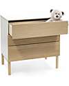 Stokke Sleepi Chest of Drawers - with Drawers - White/Natural - Wood Dressers