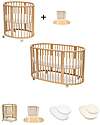 Stokke Sleepi Mini Natural Bed Pack - Up to 5 Years - Includes Mattress and Sheet Cribs & Moses Baskets