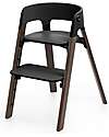 Stokke Steps High Chair - Black and Warm Brown - From 6 Months High Chairs
