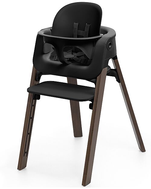 Stokke Steps High Chair - Black and Warm Brown - From 6 Months High Chairs