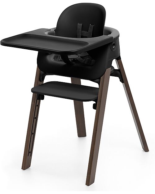 Stokke Steps High Chair - Black and Warm Brown - From 6 Months High Chairs