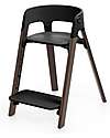 Stokke Steps High Chair - Black and Warm Brown - From 6 Months High Chairs