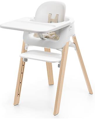 Stokke Steps High Chair - White and Natural - From 6 Months High Chairs
