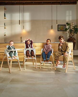 Stokke Steps High Chair - White and Natural - From 6 Months High Chairs