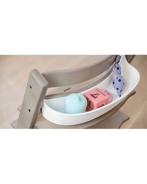 Stokke Storage Box for Tripp Trapp Evolutive Chair - White - BPA Free Accessories for High Chairs