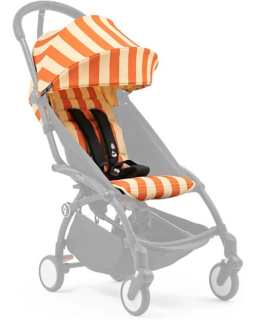 Stokke Summer Kit Riviera Collection - Capri - Stroller Cover for YOYO3 + Free Sunshade and Bag Lights Strollers