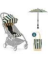 Stokke Summer Kit Riviera Collection - Monaco - Stroller Cover for YOYO3 + Free Sunshade and Bag Lights Strollers