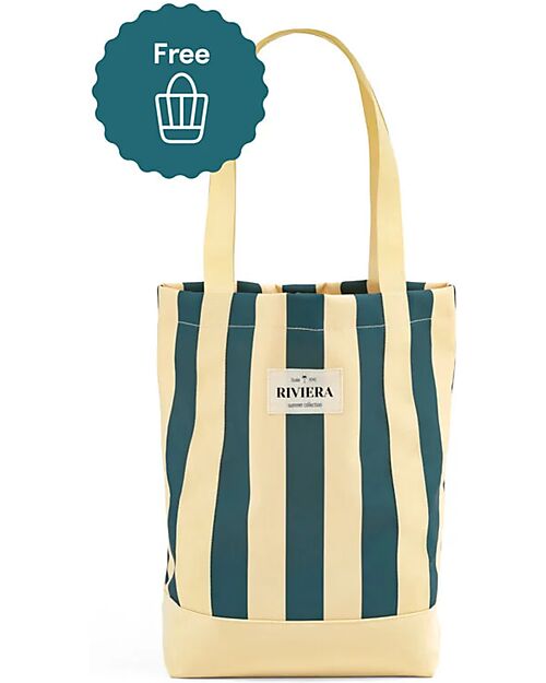 Stokke Summer Kit Riviera Collection - Monaco - Stroller Cover for YOYO3 + Free Sunshade and Bag Lights Strollers