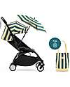Stokke Summer Kit Riviera Collection - Monaco - Stroller Cover for YOYO3 + Free Sunshade and Bag Lights Strollers