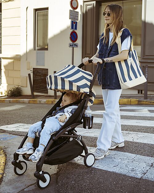 Stokke Summer Kit Riviera Collection - Monaco - Stroller Cover for YOYO3 + Free Sunshade and Bag Lights Strollers