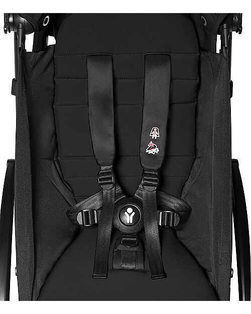 Stokke Textile Set for BABYZEN Stroller YOYO 2 - 6+ months - Black Cover and Frame