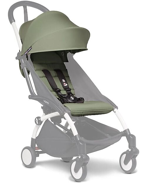 Stokke Textile Set for BABYZEN Stroller YOYO 2 - 6+ months - Olive Cover and Frame