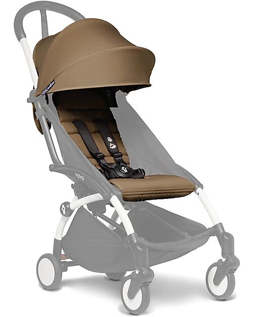 Stokke Textile Set for BABYZEN Stroller YOYO 2 - 6+ months - Toffee Cover and Frame