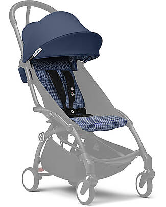 Stokke Textile Set for Stroller YOYO3 - 6+ months - Air France Blue Lights Strollers