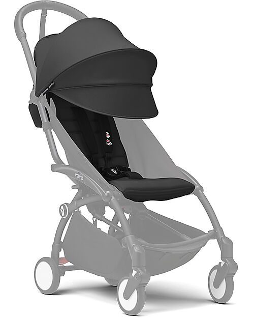 Stokke Textile Set for Stroller YOYO3 - 6+ months - Black Lights Strollers