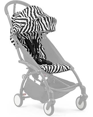 Stokke Textile Set for Stroller YOYO3 - 6+ months - Zebra Pushchairs