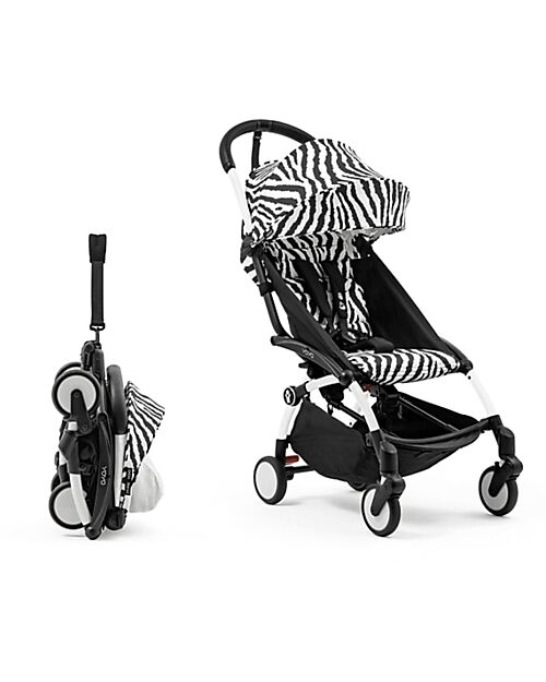 Stokke Textile Set for Stroller YOYO3 - 6+ months - Zebra Pushchairs