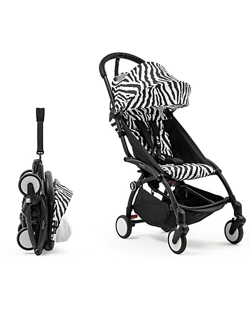 Stokke Textile Set for Stroller YOYO3 - 6+ months - Zebra Pushchairs