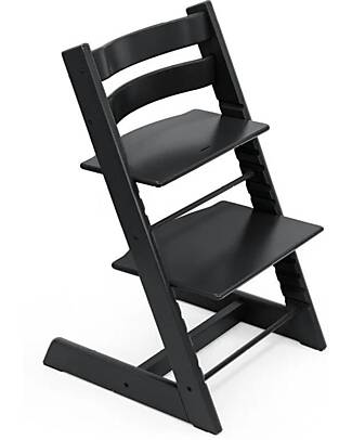 Stokke Tripp Trapp Evolutive Chair - Black - Beech Wood High Chairs