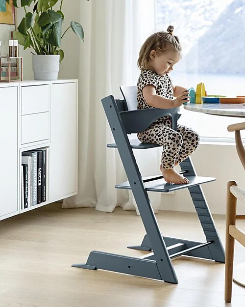 Stokke Tripp Trapp High Chair - Fjord Blue - Beech Wood High Chairs